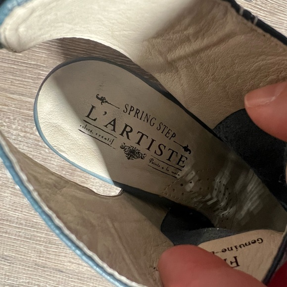 Spring Step L’Artiste Fab Blue Leather Heel - 39 - Picture 9 of 10